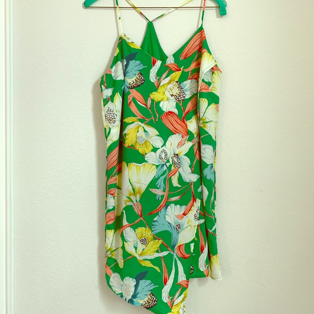 GB Gianni Bini Green Floral Dress
